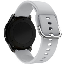 Ремешок Universal 20 mm Silicone Design Samsung/Amazfit/Huawei Grey