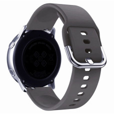 Ремешок Universal 20 mm Silicone Design Samsung/Amazfit/Huawei Lavander Grey