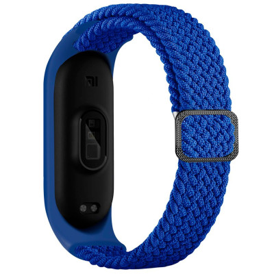 Плетеный ремешок Elastic Adjustment Xiaomi Mi Band 7/6/5/4/3 Blue