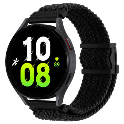 Нейлоновий ремінець Universal 20 mm Elastic Adjustment Samsung/Amazfit/Huawei Black