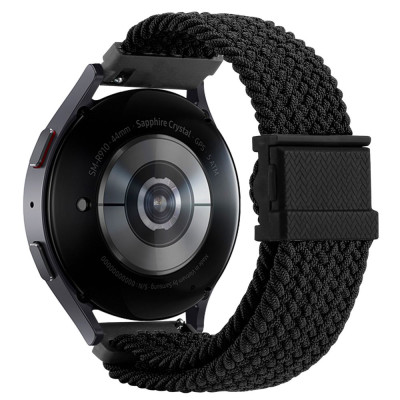 Нейлоновий ремінець Universal 20 mm Elastic Adjustment Samsung/Amazfit/Huawei Black