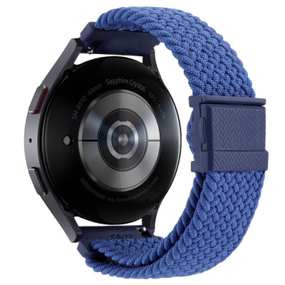 Нейлоновий ремінець Universal 20 mm Elastic Adjustment Samsung/Amazfit/Huawei Blue Нейлоновий ремінець Universal 20 mm Elastic Adjustment Samsung/Amazfit/Huawei Blue
