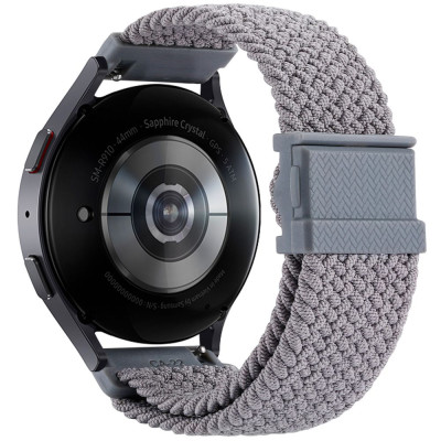 Нейлоновий ремінець Universal 20 mm Elastic Adjustment Samsung/Amazfit/Huawei Gray Нейлоновий ремінець Universal 20 mm Elastic Adjustment Samsung/Amazfit/Huawei Gray