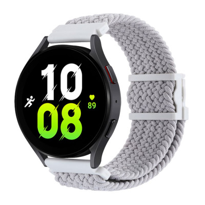 Нейлоновий ремінець Universal 22 mm Elastic Adjustment Samsung/Amazfit/Huawei White