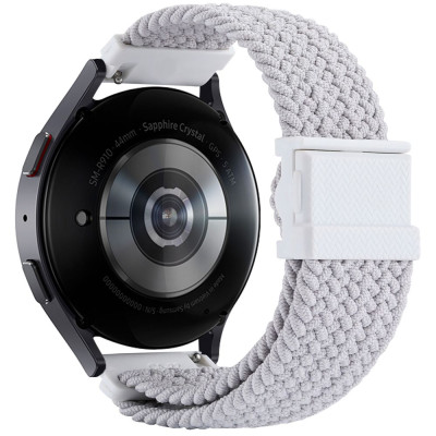 Нейлоновий ремінець Universal 22 mm Elastic Adjustment Samsung/Amazfit/Huawei White Нейлоновий ремінець Universal 22 mm Elastic Adjustment Samsung/Amazfit/Huawei White