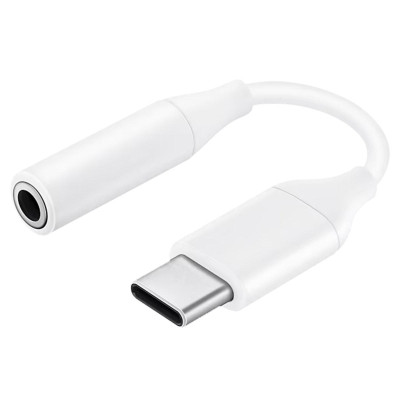 Перехідник для навушників Samsung USB Type C To 3.5mm Aux Adapter Type-c 3 5 Jack Білий