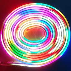 Світлодіодна стрічка RIAS JL-2835 RGB IP65 5м Неон Різнокольоровий 12V-220V