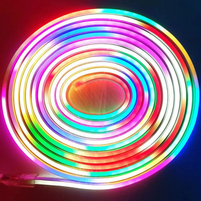 Світлодіодна стрічка RIAS JL-2835 RGB IP65 5м Неон Різнокольоровий 12V-220V