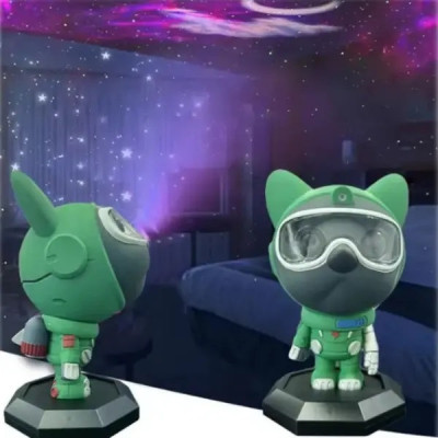Ночник звездного неба Космическая собака Nebula Dog Projector с пультом Green Ночник звездного неба Космическая собака Nebula Dog Projector с пультом Green