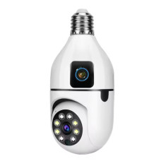 IP-камера відеоспостереження UKC SQ02 E27 Wi-Fi White