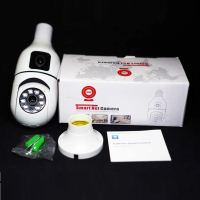 IP-камера видеонаблюдения UKC SQ02 E27 Wi-Fi White IP-камера видеонаблюдения UKC SQ02 E27 Wi-Fi White