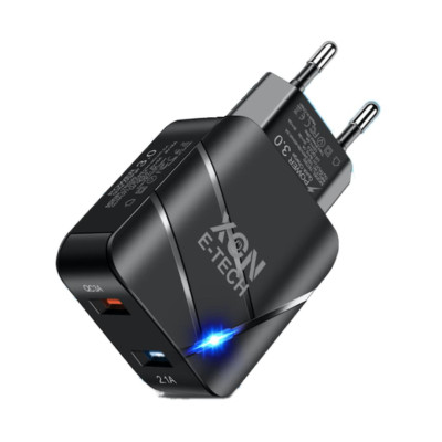 Зарядний пристрій XON PowerCharge 18W QC3.0 USB Type-A Чорний (PCWC018018A2С0B 6174)