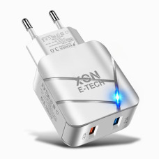 Зарядний пристрій XON PowerCharge 18W QC3.0 USB Type-А White (PCWC018018A2С0B 6174)