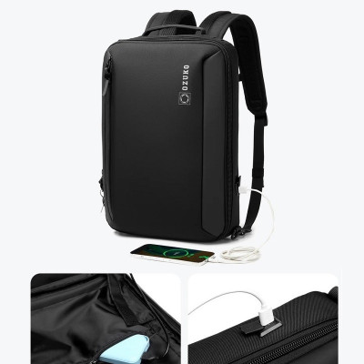 Рюкзак городской Ozuko 9490S 9 л с отделением для ноутбука до 15,6 Black (16211) Рюкзак городской Ozuko 9490S 9 л с отделением для ноутбука до 15,6 Black (16211)