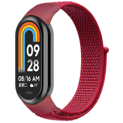 Ремешок для фитнес-браслета Universal Nylon Xiaomi Mi Band 9/8 Red (32362_2917228)