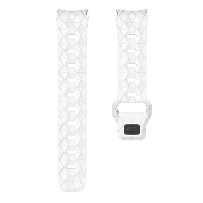 Ремінець силіконовий для Samsung Galaxy Watch 4 5 6 7 BeWatch Білий (0140302)