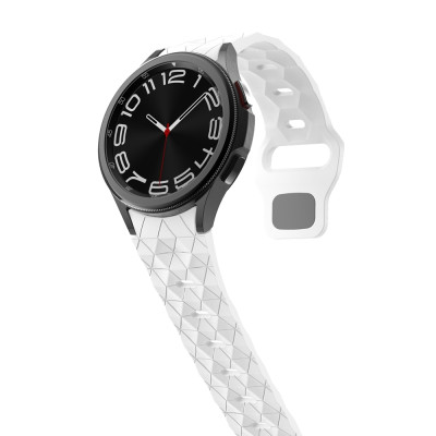 Ремінець силіконовий для Samsung Galaxy Watch 4 5 6 7 BeWatch Білий (0140302) Ремінець силіконовий для Samsung Galaxy Watch 4 5 6 7 BeWatch Білий (0140302)