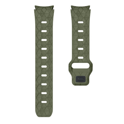 Ремешок силиконовый для Samsung Galaxy Watch 4 5 6 7 BeWatch Хаки (0140308)