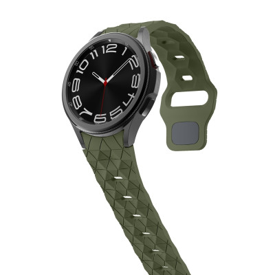 Ремешок силиконовый для Samsung Galaxy Watch 4 5 6 7 BeWatch Хаки (0140308) Ремешок силиконовый для Samsung Galaxy Watch 4 5 6 7 BeWatch Хаки (0140308)