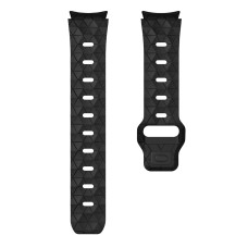 Ремешок силиконовый для Samsung Galaxy Watch 4 5 6 7 BeWatch Черный (0140309)