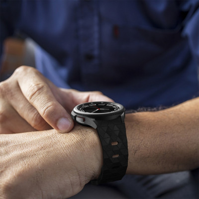 Ремешок силиконовый для Samsung Galaxy Watch 4 5 6 7 BeWatch Черный (0140309) Ремешок силиконовый для Samsung Galaxy Watch 4 5 6 7 BeWatch Черный (0140309)