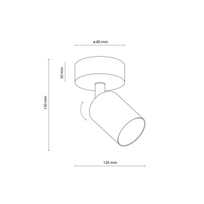 Точковий світильник TK Lighting TOP Чорний (TK5739) Точковий світильник TK Lighting TOP Чорний (TK5739)