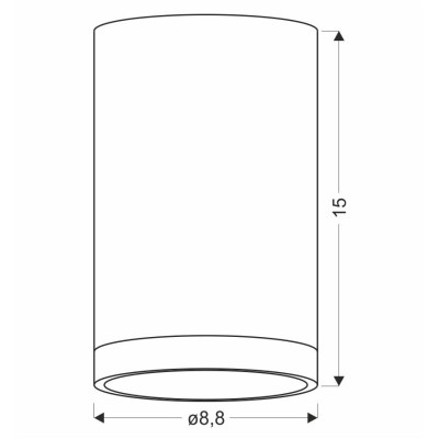 Точечный светильник Candellux Tuba Серый (2282879) Точечный светильник Candellux Tuba Серый (2282879)
