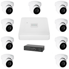 Комплект відеоспостереження на 9 камер GreenVision GV-IP-K-W77/09 5MP