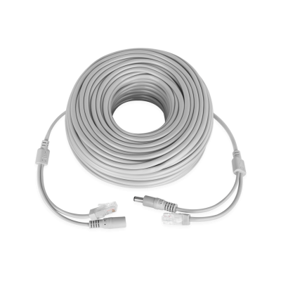Патчкорд комбинированный по витой паре GreenVision GV-RJ-45+DC 30 м