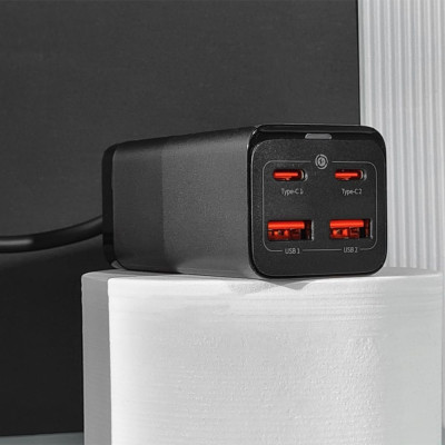 Сетевое зарядное устройство BASEUS GaN3 Pro Desktop Fast Charger 100W Черный (33077-01_1752) Сетевое зарядное устройство BASEUS GaN3 Pro Desktop Fast Charger 100W Черный (33077-01_1752)