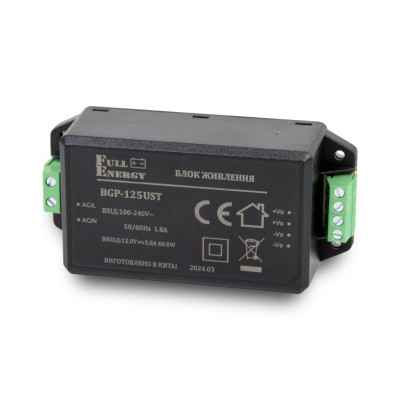 Блок питания Full Energy BGP-125UST 12 В/5 А