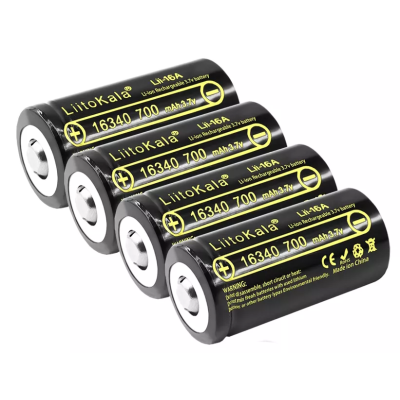 Акумулятор LiitoKala Lii-16A 16340 700 mah Чорний (2211480962) Акумулятор LiitoKala Lii-16A 16340 700 mah Чорний (2211480962)