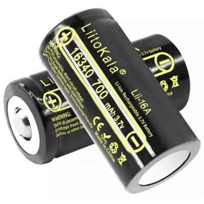 Акумулятор LiitoKala Lii-16A 16340 700 mah Чорний (2211480962) Акумулятор LiitoKala Lii-16A 16340 700 mah Чорний (2211480962)