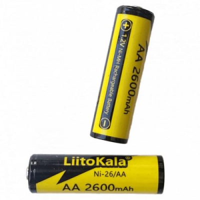 Акумулятор LiitoKala Ni-26/AA 1.2V AA 2600mAh NiMH Чорно-жовтий (2211696649) Акумулятор LiitoKala Ni-26/AA 1.2V AA 2600mAh NiMH Чорно-жовтий (2211696649)