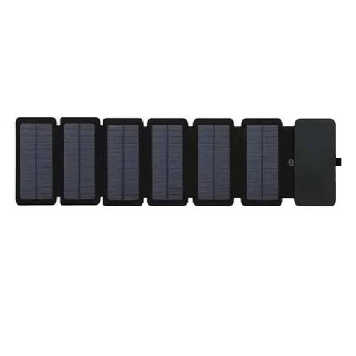 Внешний аккумулятор Xiamen 5V 1A Power Bank Solar Черный (2238059524)