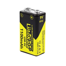 Акумулятор Крона LiitoKala 1100mAh 9V USB Чорно-жовтий (2255662507)