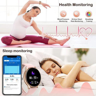 Розумний смарт-годинник UWatch Smart Melisia 2 ремінці Gold Rubber Розумний смарт-годинник UWatch Smart Melisia 2 ремінці Gold Rubber