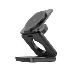 Зарядний пристрій Benks JuicePod Wireless Charger Stand з функцією MagSafe 3в1 Чорний (2288412572)
