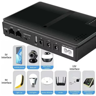 Безперебійник UPS для WI-Fi роутера No Brand 10400 mah 5 9 12V Чорний (2317590052) Безперебійник UPS для WI-Fi роутера No Brand 10400 mah 5 9 12V Чорний (2317590052)