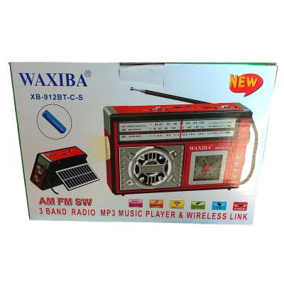 Аккумуляторный радиоприемник Waxiba XB-961BT-C-S с солнечной панелью Аккумуляторный радиоприемник Waxiba XB-961BT-C-S с солнечной панелью