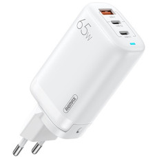 Зарядний пристрій Remax Ligil Series 65W PD+QC GaN 2C1A RP-U55 EU