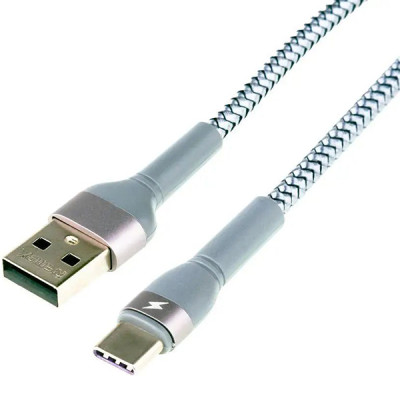 Кабель заряджання Remax Jany RC-124a USB 2.0 Type-C 2.4A Сірий 1 м