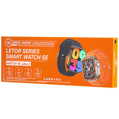 Смарт-часы Remax Ultra 2 WATCH16 Black (1380) Смарт-часы Remax Ultra 2 WATCH16 Black (1380)