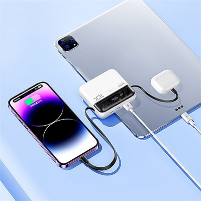 Павербанк Remax RPP-602 10000 мАч до 22.5 Вт USB-A USB-C Lightning PD QC С кабелем Белый (1994) Павербанк Remax RPP-602 10000 мАч до 22.5 Вт USB-A USB-C Lightning PD QC С кабелем Белый (1994)