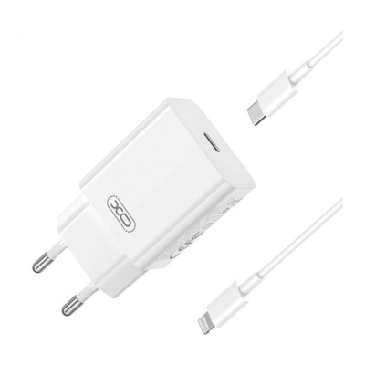 Зарядний пристрій XO L126 1USB-C AC110-240V 50/60Hz 20W Type-C to Lightning White (34376_3340092)