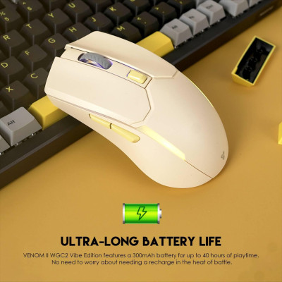 Игровая беспроводная мышка Fantech WGC2 Venom II VibeRGB 2000 DPI 125Hz Beige Игровая беспроводная мышка Fantech WGC2 Venom II VibeRGB 2000 DPI 125Hz Beige