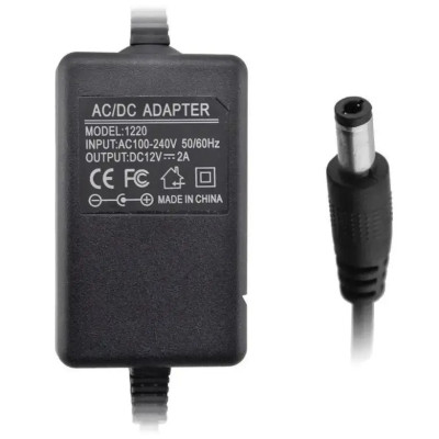 Блок питания универсальный RIAS 1220 12V 2A 5.5х2.5 мм Black (3_05566) Блок питания универсальный RIAS 1220 12V 2A 5.5х2.5 мм Black (3_05566)