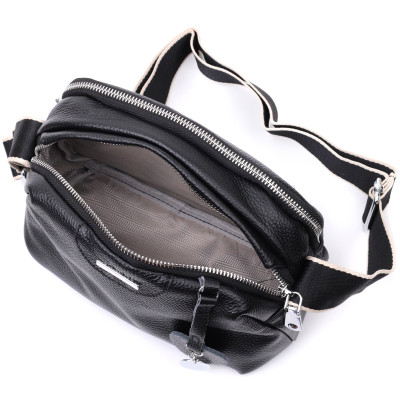 Сумка з натуральної шкіри Vintage 22592 23х14х11,5 см Чорний Сумка з натуральної шкіри Vintage 22592 23х14х11,5 см Чорний