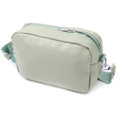 Жіноча сумка крос-боді з екошкіри Vintage 22797 Фісташковий 19,5х12,5х6,5 см Жіноча сумка крос-боді з екошкіри Vintage 22797 Фісташковий 19,5х12,5х6,5 см