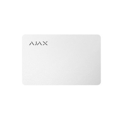 Карта для керування охоронною системою Ajax Pass 100 шт Білий (10964)